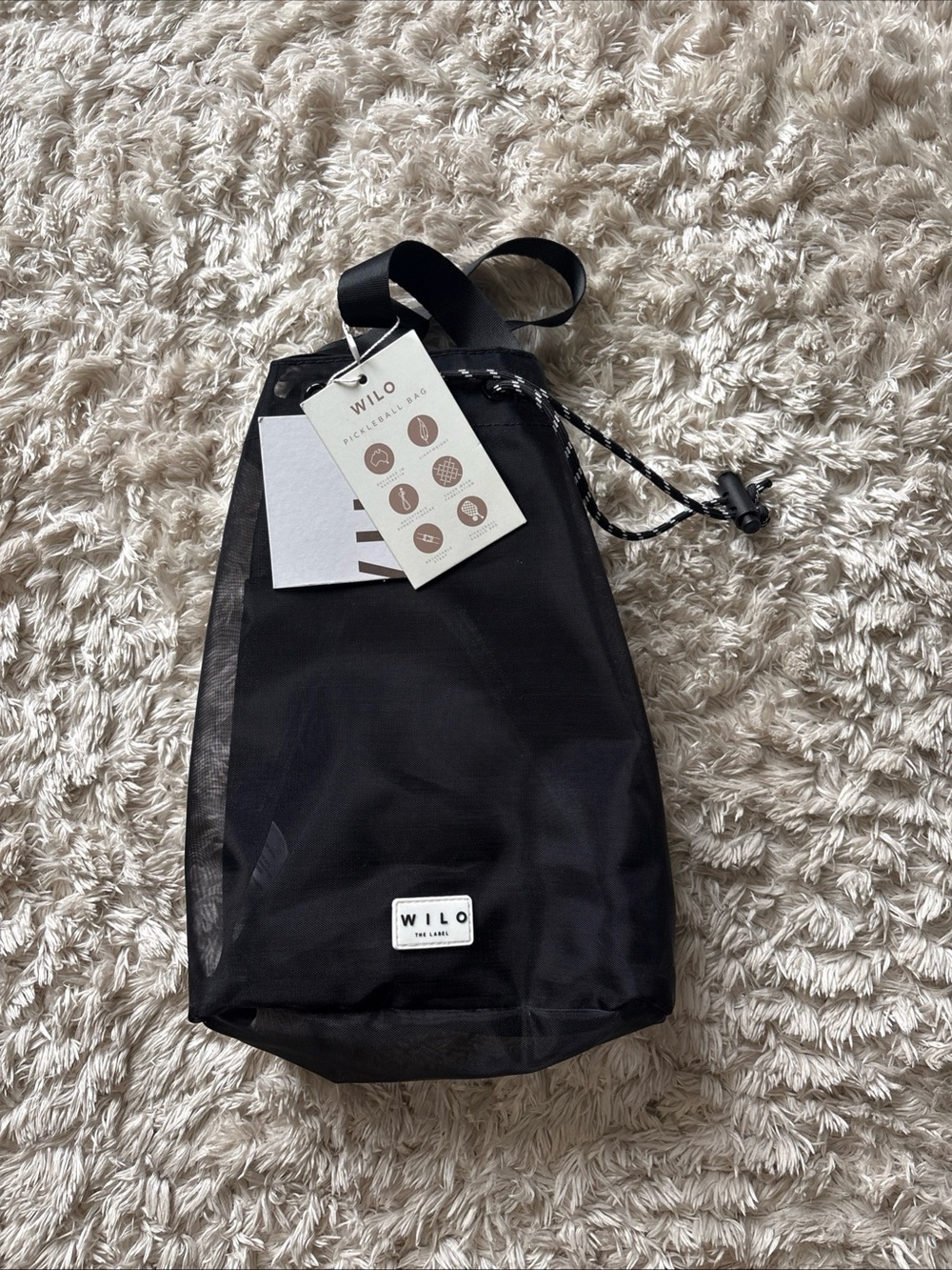 Wilo The Label Pickel Ball Bag New, Black MSRP $88